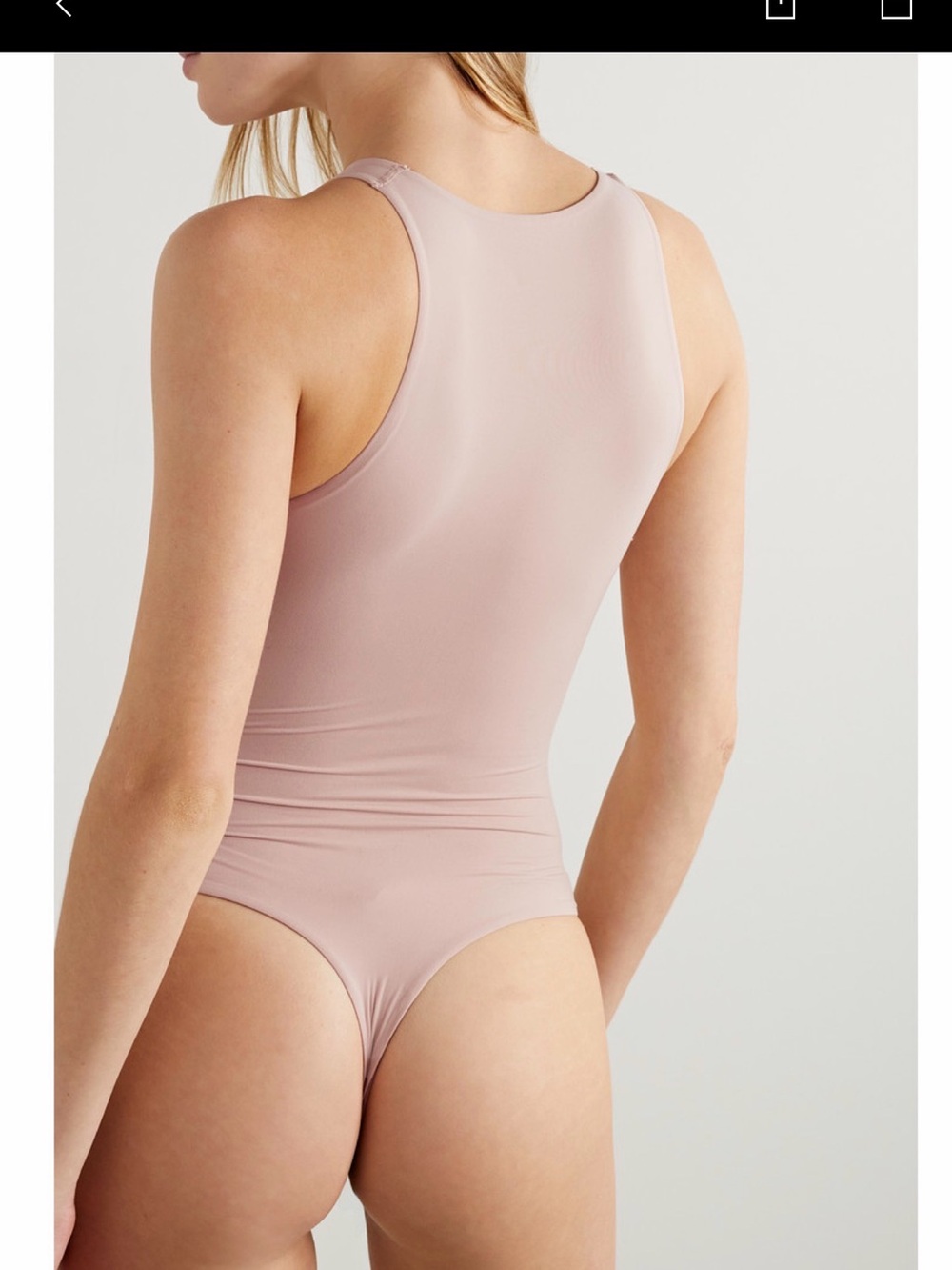 SOLD OUT color Skims light pink xxs SKIMS Fits Everybody High Neck Bodysuit - Picture 2 of 4